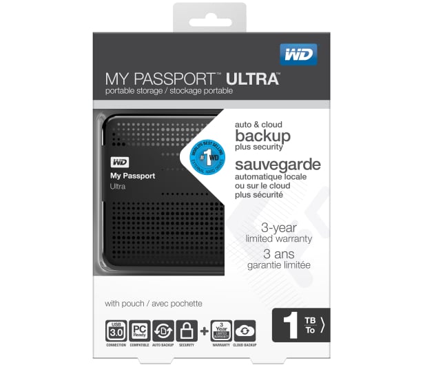 WD MY PASSPORT ULTRA 1TB WDBZFP0010BBK BLACK - 1422309 - zdjęcie 6